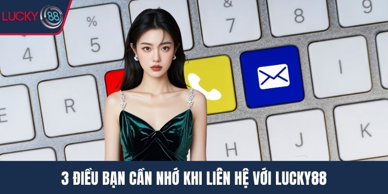 3 điều bạn cần nhớ khi liên hệ với Lucky88